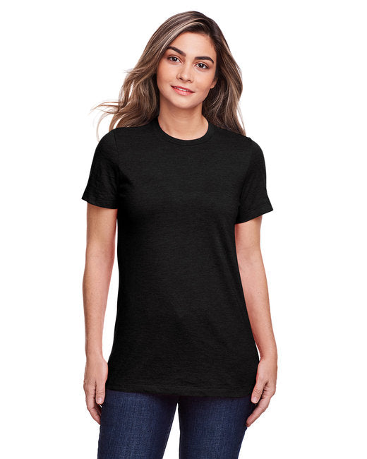 Ladies Longer-Length Cotton Short Sleeve T-Shirt